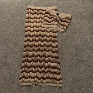 Windsor Knit Tube Top and Skirt